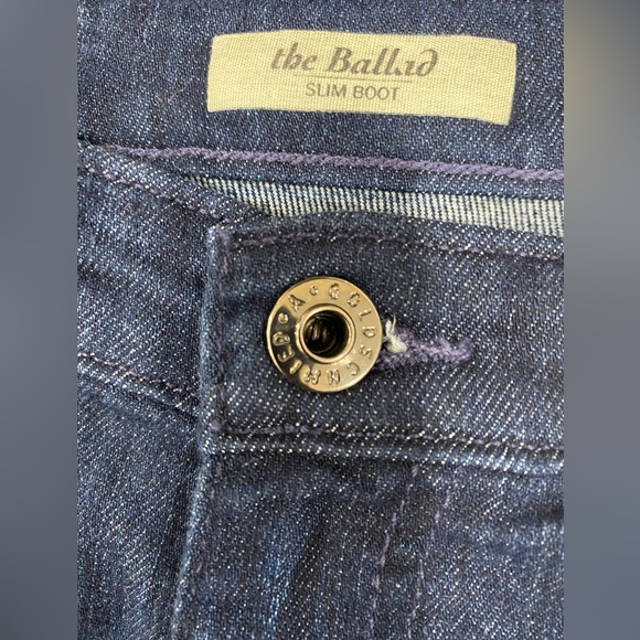 AG Adriano Goldshmied The Ballad Slim Boot Navy Blue size 31 - Picture 11 of 15